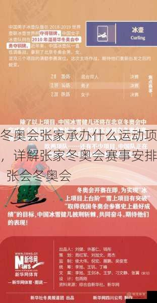 冬奥会张家承办什么运动项，详解张家冬奥会赛事安排  张会冬奥会